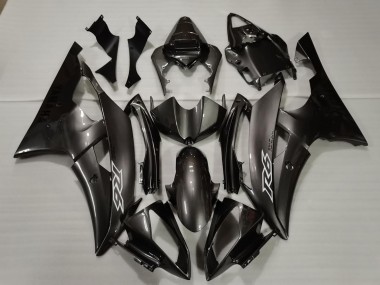 Carene Moto Yamaha R6 2008-2016 - Nero Lucido Bianco Decals