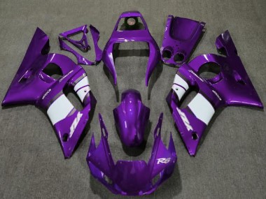 Carene Moto Yamaha R6 1998-2002 - Viola Scuro Bianco