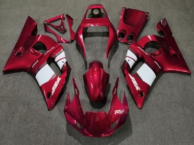 Carena Moto Yamaha R6 1998-2002 - Rosso Bianco