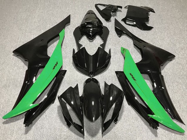 Carena Moto Yamaha R6 2008-2016 - Verde Nero Lucido