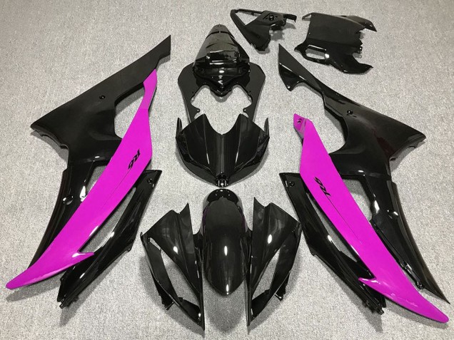 Carene Moto Yamaha R6 2008-2016 - Rosa Nero Lucido