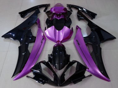 Carene Moto Yamaha R6 2008-2016 - Viola Nero Lucido