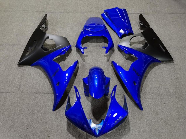 Carene Moto Yamaha R6 2005 - Blu Nero Opaco