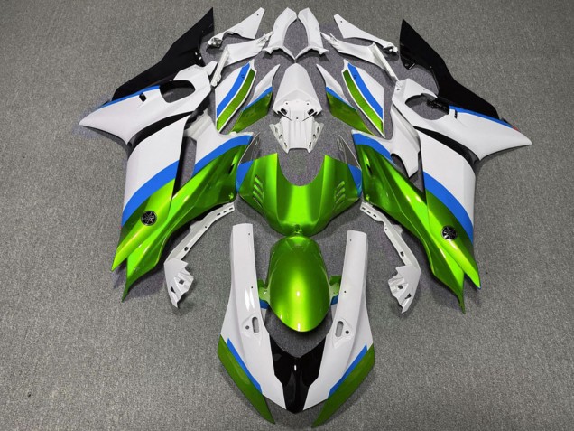 Carene Moto Yamaha R6 2017-2023 - Bianco Blu Verde