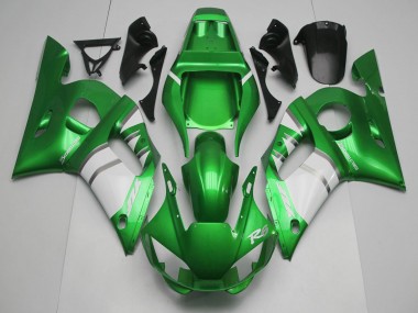 Carene Moto Yamaha R6 1998-2002 - Verde Bianco