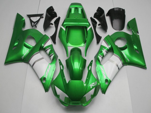 Carene Moto Yamaha R6 1998-2002 - Verde Bianco