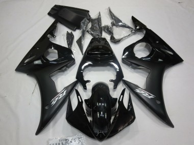 Carene Moto Yamaha R6 2005 - Nero Lucido Nero Opaco Bianco