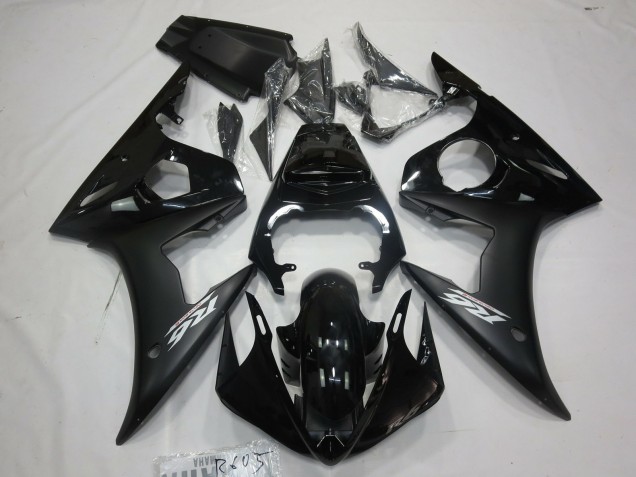 Carene Moto Yamaha R6 2005 - Nero Lucido Nero Opaco Bianco