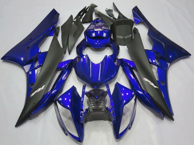 Carene Moto Yamaha R6 2006-2007 - Blu Nero Opaco