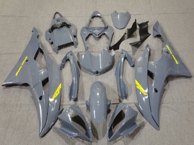 Carene Moto Yamaha R6 2008-2016 - Nardo Grigio Alta Visibilità Giallo Decals
