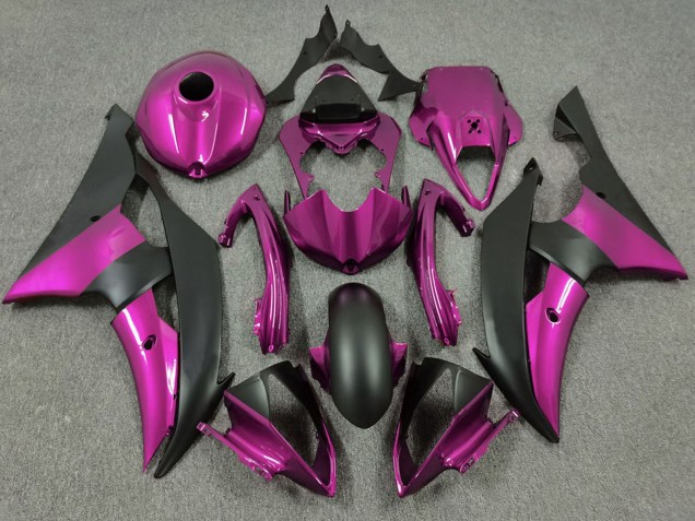 Carene Moto Yamaha R6 2008-2016 - Rosa Nero Opaco