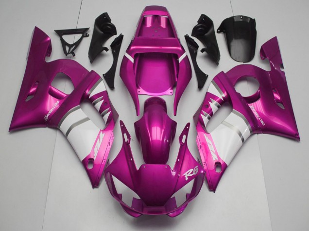 Carene Moto Yamaha R6 1998-2002 - Rosa Bianco