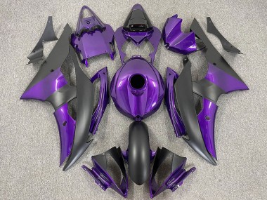 Carene Moto Yamaha R6 2008-2016 - Viola Nero Opaco