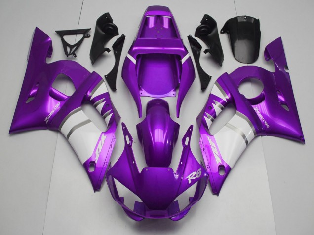 Carene Moto Yamaha R6 1998-2002 - Viola Bianco