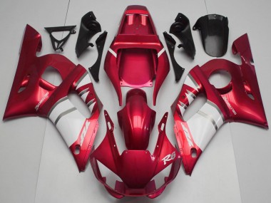 Carene Moto Yamaha R6 1998-2002 - Rosso Bianco