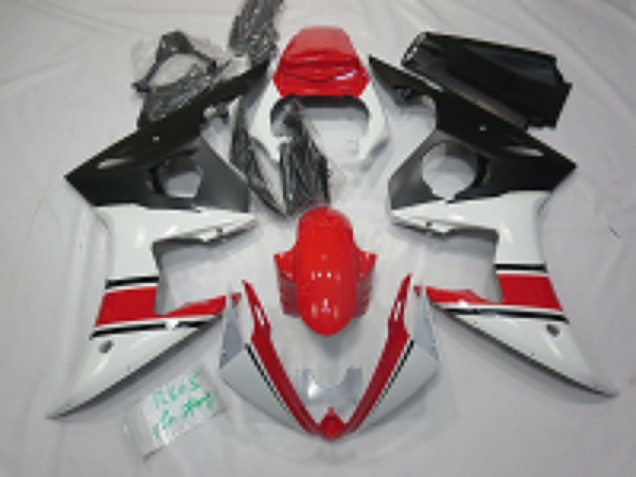 Carene Moto Yamaha R6 2005 - Bianco Rosso Nero