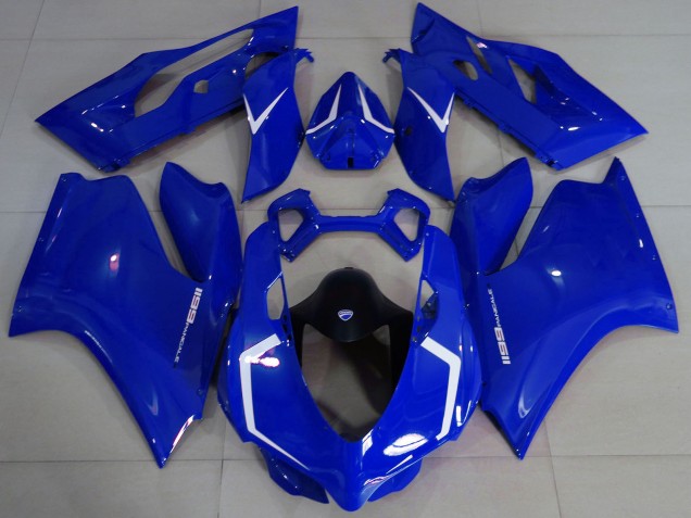 Carene Moto Ducati 1199 2011-2014 - Lucido Blu Bianco