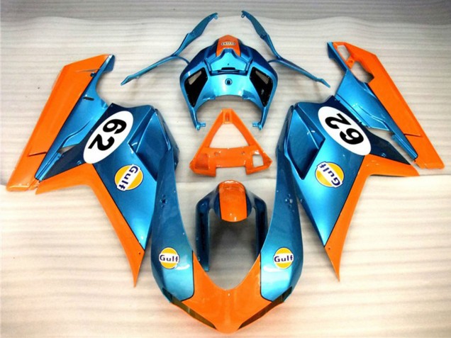 Carene Moto Ducati 848 1098 1198 2007-2014 - Arancia Blu Golfo 62