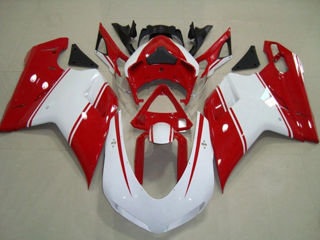 Carene Moto Ducati 848 1098 1198 2007-2014 - Bianco Rosso