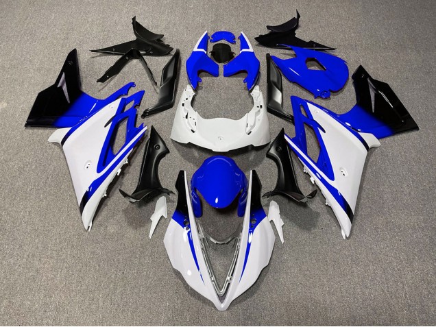 Carene Moto Triumph Daytona 675 2013-2016 - Bianco Blu Nero Lucido