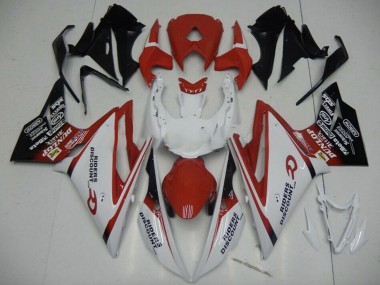Carena Moto Triumph Daytona 675 2013-2016 - Bianco Rosso Nero Lucido