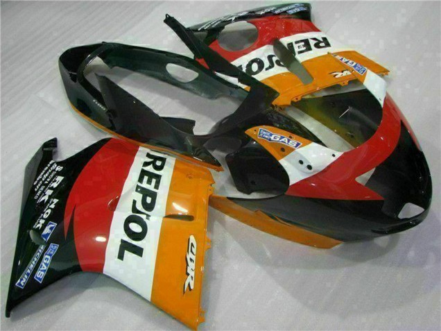 Carena Moto Honda CBR1100XX Blackbird 1996-2007 - Arancia Bianco Rosso Nero Lucido Repsol