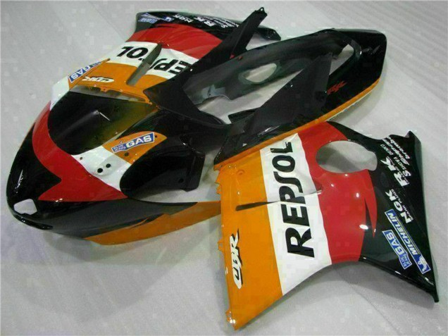 Carena Moto Honda CBR1100XX Blackbird 1996-2007 - Arancia Bianco Rosso Nero Lucido Repsol