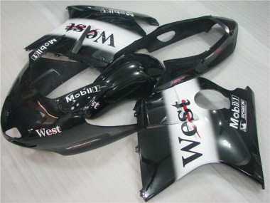 Carena Moto Honda CBR1100XX Blackbird 1996-2007 - Nero Lucido Bianco West