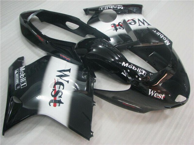 Carena Moto Honda CBR1100XX Blackbird 1996-2007 - Nero Lucido Bianco West