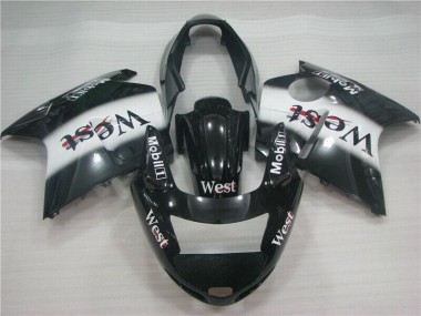Carena Moto Honda CBR1100XX Blackbird 1996-2007 - Nero Lucido Bianco West
