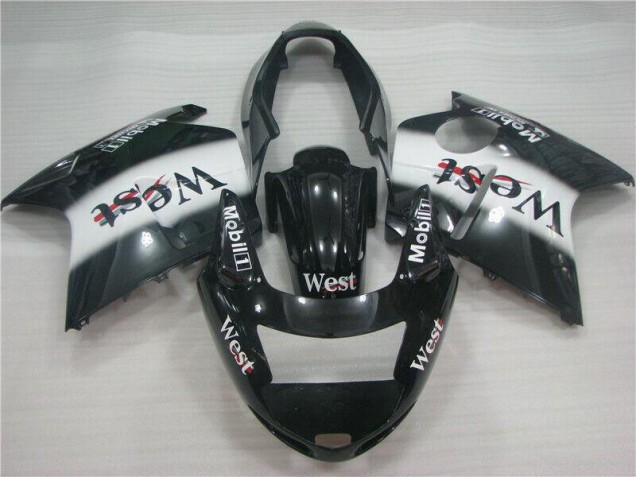 Carena Moto Honda CBR1100XX Blackbird 1996-2007 - Nero Lucido Bianco West
