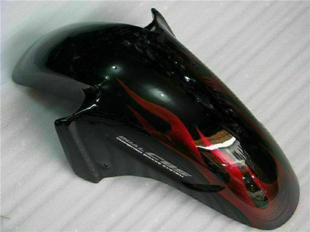 Carena Moto ABS Honda CBR1100XX Blackbird 1996-2007 - Nero Lucido Rosso Fiamma