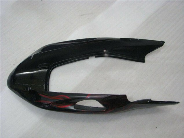 Carena Moto ABS Honda CBR1100XX Blackbird 1996-2007 - Nero Lucido Rosso Fiamma