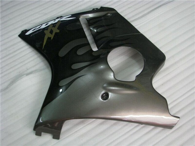 Carena Moto Honda CBR1100XX Blackbird 1996-2007 - Nero Lucido Argento Fiamma