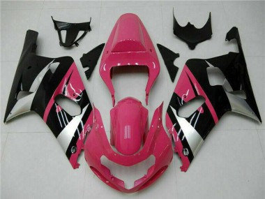 Carena Moto Suzuki GSXR 600/750 2001-2003 - Rosa Argento Nero Lucido
