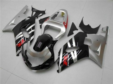 Carena Moto Suzuki GSXR 600/750 2001-2003 - Argento Nero Lucido Rosso