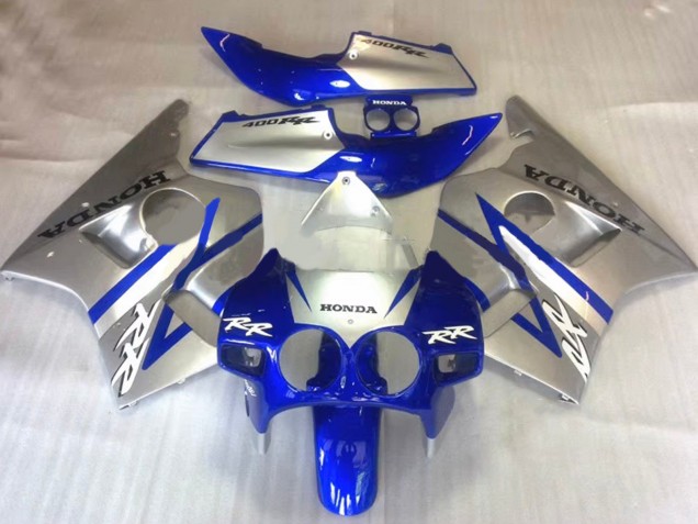 Carena Moto Honda CBR400RR NC23 1987-1989 - Argento Blu