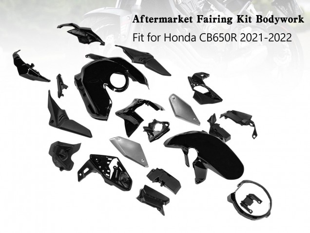 Carena Moto Honda CB650R 2019-2022 - Nero Lucido