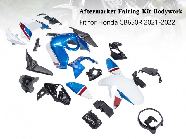 Carena Moto Honda CB650R 2019-2022 - Blu Rosso Nero