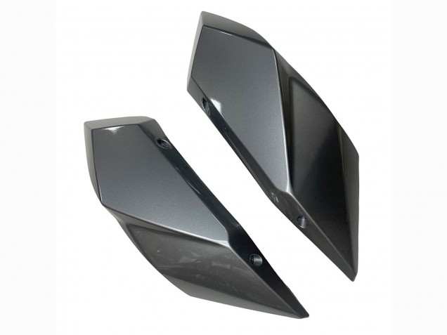 Carena Moto Kawasaki Ninja H2 2015-2022 - Argento Nero Fibra di Carbonio