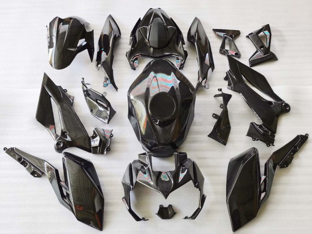 Carena Moto Kawasaki Z400 2018-2024 - Nero Fibra di Carbonio