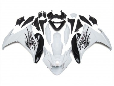 Carena Moto Yamaha FZ6R 2009-2015 - Bianco Nero