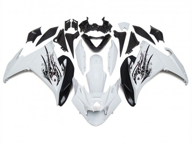 Carena Moto Yamaha FZ6R 2009-2015 - Bianco Nero