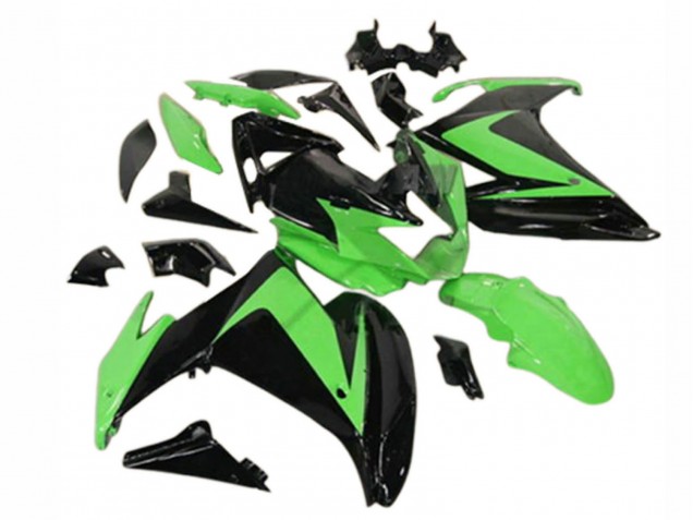 Carena Moto Yamaha FZ6R 2009-2015 - Nero Lucido Verde