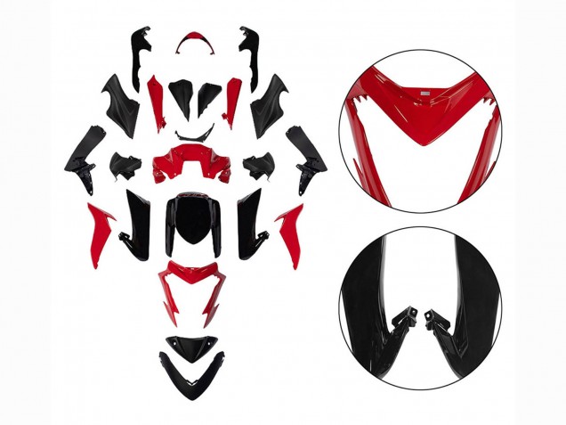 Carene Moto Suzuki GSX-S 1000 2015-2020 - Nero Rosso