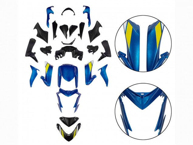 Carene Moto Suzuki GSX-S 1000 2015-2020 - Nero Blu
