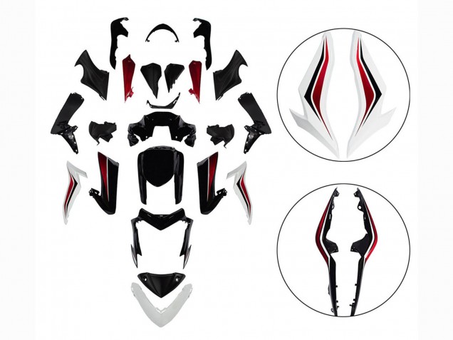 Carena Moto Suzuki GSX-S 1000 2015-2020 - Nero Rosso Bianco