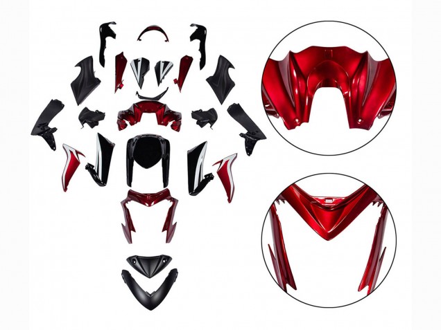 Carene Moto Suzuki GSX-S 1000 2015-2020 - Nero Rosso