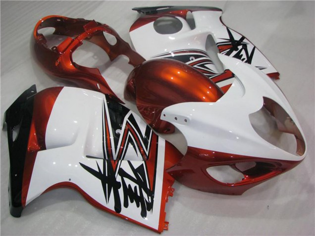 Carena Moto Suzuki GSXR 1300 Hayabusa 1996-2007 - Bianco Arancia Nero