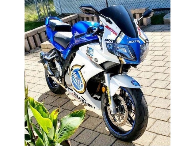 Carena Moto Suzuki SV650 2003-2013 - Bianco Blu Lucky Strike Motul